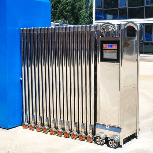 伸縮門電動大門鋁合金電動自動大門學校工廠庭院推拉大門